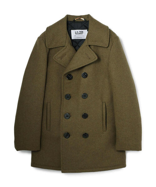 schott（ショット）の「Schott/ショット/740US PEACOAT/ピーコート（ピーコート・メンズ・ネイビー/オリーブ系/その他17・42/36/44/38/40）」の2枚目の写真