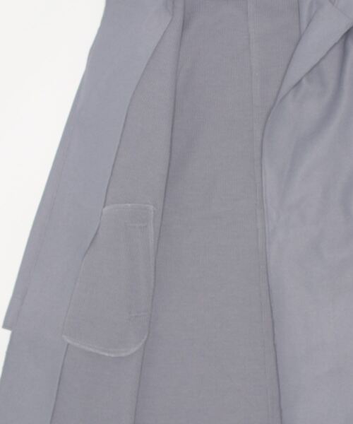 HONEYSUCKLE ROSE（ハニーサックルローズ）の「【HONEYSUCKLE ROSE】裏リブフードコート（その他アウター・レディース・グレー/ブルー・M/L）」の4枚目の写真