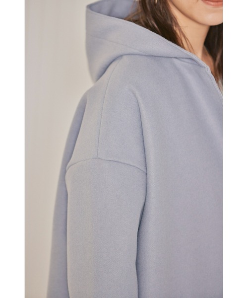 HONEYSUCKLE ROSE（ハニーサックルローズ）の「【HONEYSUCKLE ROSE】裏リブフードコート（その他アウター・レディース・グレー/ブルー・M/L）」の21枚目の写真