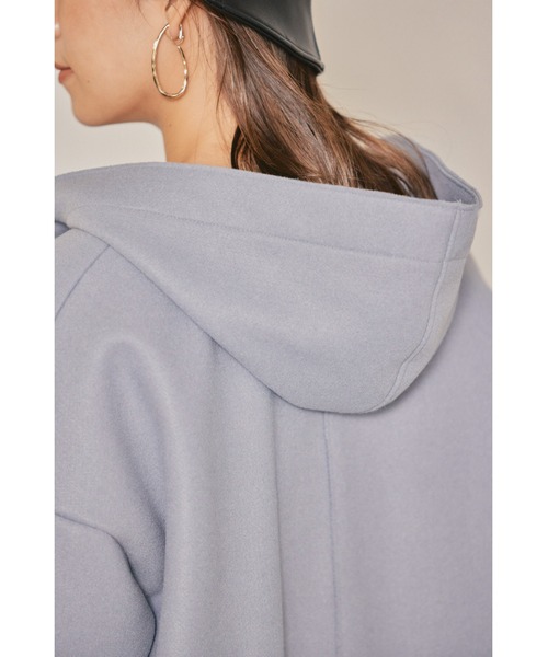 HONEYSUCKLE ROSE（ハニーサックルローズ）の「【HONEYSUCKLE ROSE】裏リブフードコート（その他アウター・レディース・グレー/ブルー・M/L）」の22枚目の写真