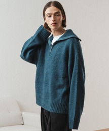 selle glant（セレグランテ）の「MOHAIR LIKE HALF ZIP KNIT/モヘア 