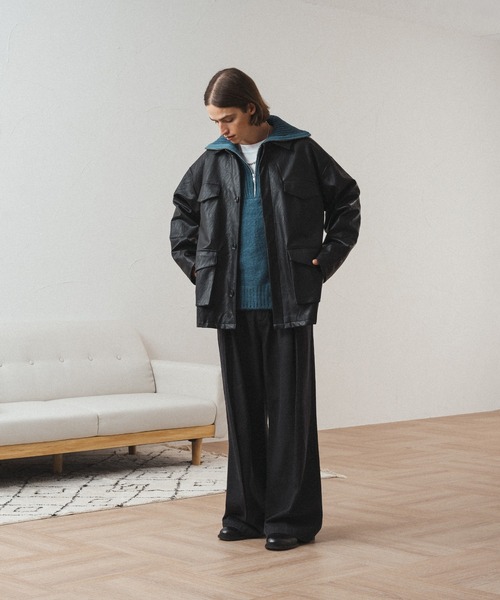 selle glant（セレグランテ）の「MOHAIR LIKE HALF ZIP KNIT