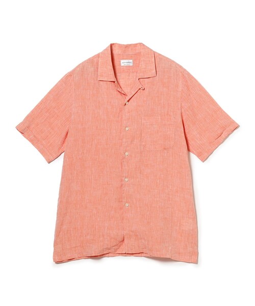 GUY ROVER(ギローバー)の「GUY ROVER × Brilla per il gusto / 別注 リネン オープンカラーシャツ(シャツ/ブラウス・メンズ・ホワイト/オレンジ/ロイヤルブルー/ネイビー・SMALL/MEDIUM/LARGE/X-LARGE)」の18枚目の写真