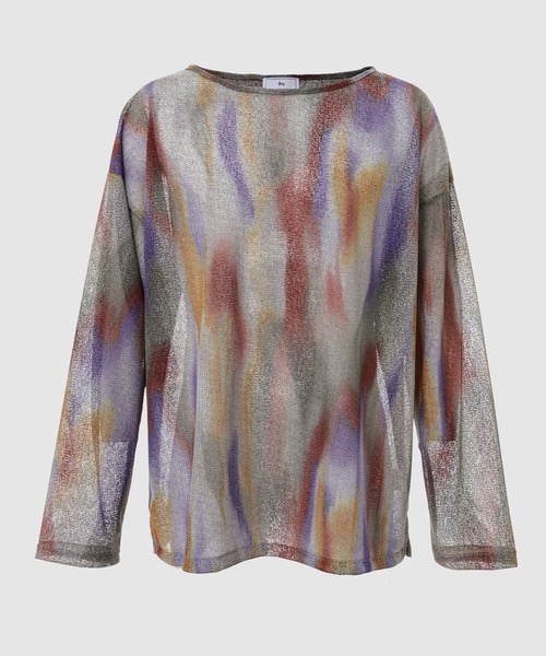 Urig(ウーリッヒ)の「TIE-DYE OVERSIZED PO LS(Tシャツ/カットソー・メンズ・パープル系その他/グリーン系その他・2)」の2枚目の写真