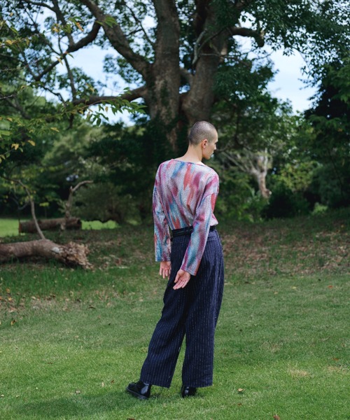 Urig(ウーリッヒ)の「TIE-DYE OVERSIZED PO LS(Tシャツ/カットソー・メンズ・パープル系その他/グリーン系その他・2)」の12枚目の写真