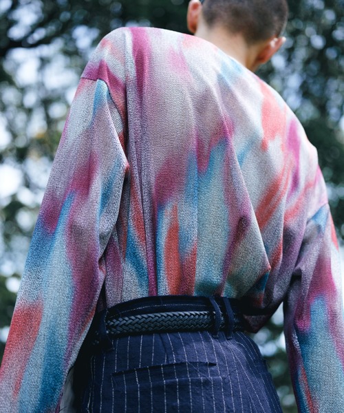 Urig(ウーリッヒ)の「TIE-DYE OVERSIZED PO LS(Tシャツ/カットソー・メンズ・パープル系その他/グリーン系その他・2)」の4枚目の写真
