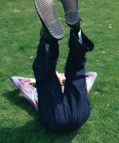 Urig(ウーリッヒ)の「TIE-DYE OVERSIZED PO LS(Tシャツ/カットソー・メンズ・パープル系その他/グリーン系その他・2)」の5枚目の写真