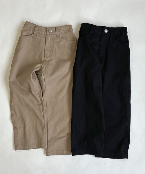 aBity select(アビティセレクト)の「前開きツイルロングパンツ(チノパンツ・キッズ・ベージュ/ブラック・100/120/110/90)」の9枚目の写真
