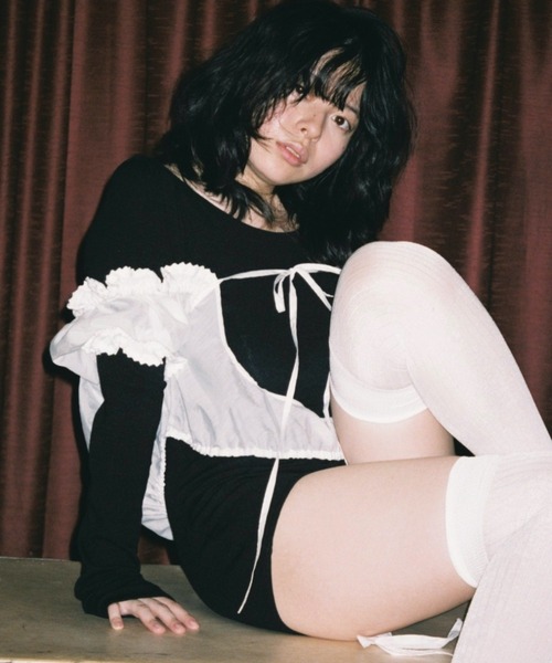 papier（パピエ）の「papier/パピエ/Sheer Honey（シャツ/ブラウス・レディース・ホワイト/グリーン・FREE）」の6枚目の写真