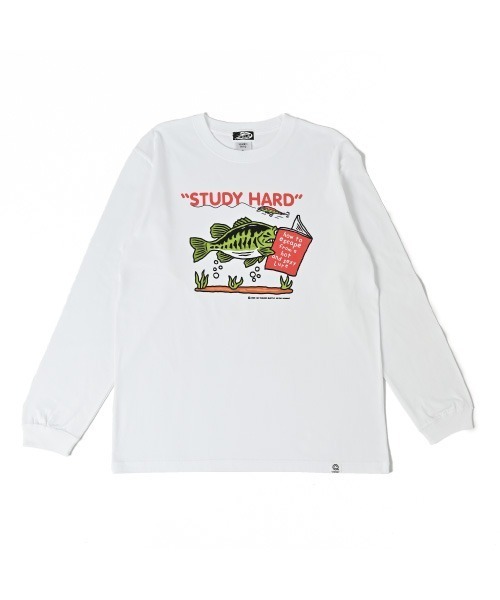 STUDY HARD long T-shirt（Tシャツ/カットソー）｜NOTHINKER（ノーシンカー）