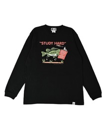 NOTHINKER（ノーシンカー）の「STUDY HARD long T-shirt（Tシャツ/カットソー）」