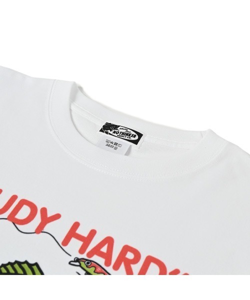 NOTHINKER(ノーシンカー)の「STUDY HARD long T-shirt(Tシャツ/カットソー・メンズ・ホワイト/ブラック・LARGE/MEDIUM/X-LARGE)」の5枚目の写真
