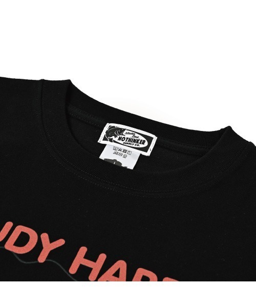 NOTHINKER(ノーシンカー)の「STUDY HARD long T-shirt(Tシャツ/カットソー・メンズ・ホワイト/ブラック・LARGE/MEDIUM/X-LARGE)」の9枚目の写真