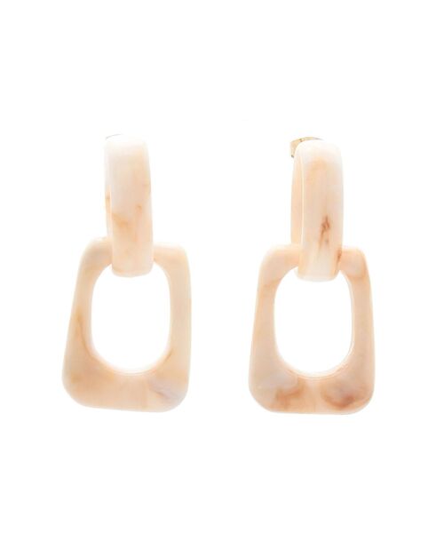 RESEXXY（リゼクシー）の「マーブルパンプピアス（ピアス（両耳用）・レディース・ブラウン/ベージュ・FREE）」の8枚目の写真