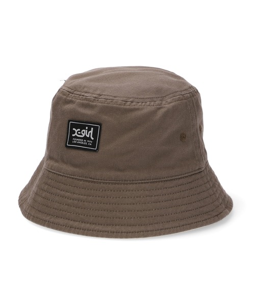 X-girl(エックスガール)の「REVERSIBLE BUCKET HAT(ハット・レディース・ブラック/ベージュ/ネイビー・ONE SIZE)」の4枚目の写真