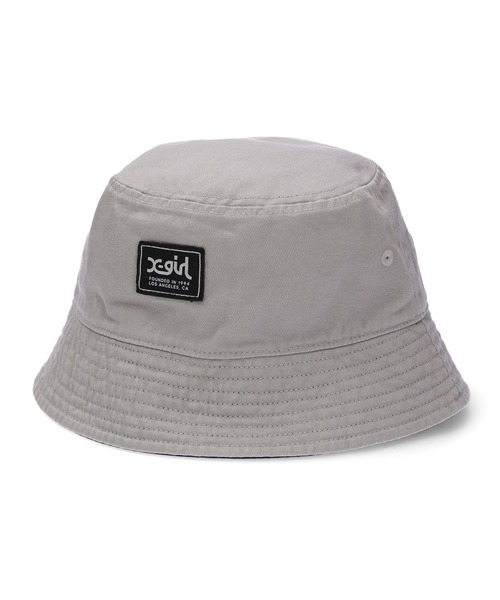 X-girl(エックスガール)の「REVERSIBLE BUCKET HAT(ハット・レディース・ブラック/ベージュ/ネイビー・ONE SIZE)」の5枚目の写真