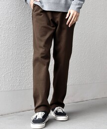 SHIPS any: 裏起毛 ウォーム ストレッチ テーパード チノ パンツ 25AW◇