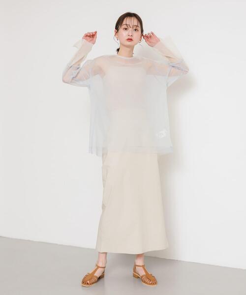 SENSE OF PLACE by URBAN RESEARCH（センスオブプレイスバイアーバンリサーチ）の「ストレッチサスツキハイウエストスカート（スカート・レディース・ブラック/ライトベージュ/モカ/イエロー・MEDIUM/SMALL/X-SMALL/LARGE/TALL）」の5枚目の写真