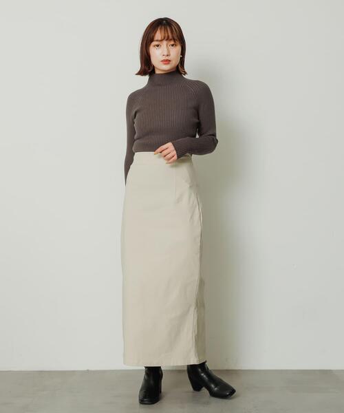 SENSE OF PLACE by URBAN RESEARCH（センスオブプレイスバイアーバンリサーチ）の「ストレッチサスツキハイウエストスカート（スカート・レディース・ブラック/ライトベージュ/モカ/イエロー・MEDIUM/SMALL/X-SMALL/LARGE/TALL）」の8枚目の写真