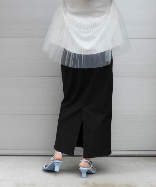 SENSE OF PLACE by URBAN RESEARCH（センスオブプレイスバイアーバンリサーチ）の「ストレッチサスツキハイウエストスカート（スカート・レディース・ブラック/ライトベージュ/モカ/イエロー・MEDIUM/SMALL/X-SMALL/LARGE/TALL）」の14枚目の写真