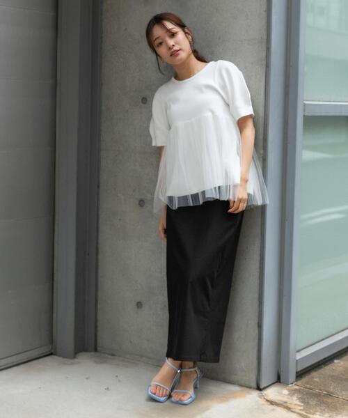 SENSE OF PLACE by URBAN RESEARCH（センスオブプレイスバイアーバンリサーチ）の「ストレッチサスツキハイウエストスカート（スカート・レディース・ブラック/ライトベージュ/モカ/イエロー・MEDIUM/SMALL/X-SMALL/LARGE/TALL）」の15枚目の写真