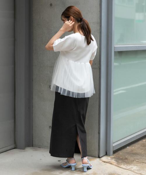 SENSE OF PLACE by URBAN RESEARCH（センスオブプレイスバイアーバンリサーチ）の「ストレッチサスツキハイウエストスカート（スカート・レディース・ブラック/ライトベージュ/モカ/イエロー・MEDIUM/SMALL/X-SMALL/LARGE/TALL）」の16枚目の写真