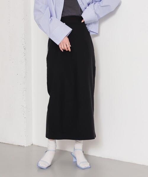SENSE OF PLACE by URBAN RESEARCH（センスオブプレイスバイアーバンリサーチ）の「ストレッチサスツキハイウエストスカート（スカート・レディース・ブラック/ライトベージュ/モカ/イエロー・MEDIUM/SMALL/X-SMALL/LARGE/TALL）」の18枚目の写真