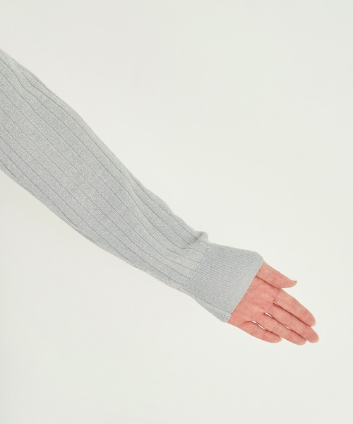 ROPE' PICNIC（ロペピクニック）の「ラメワイドリブニットプルオーバー（ニット/セーター・レディース・ライトグレー/チャコールグレー/ピンク/ベージュ・38）」の14枚目の写真