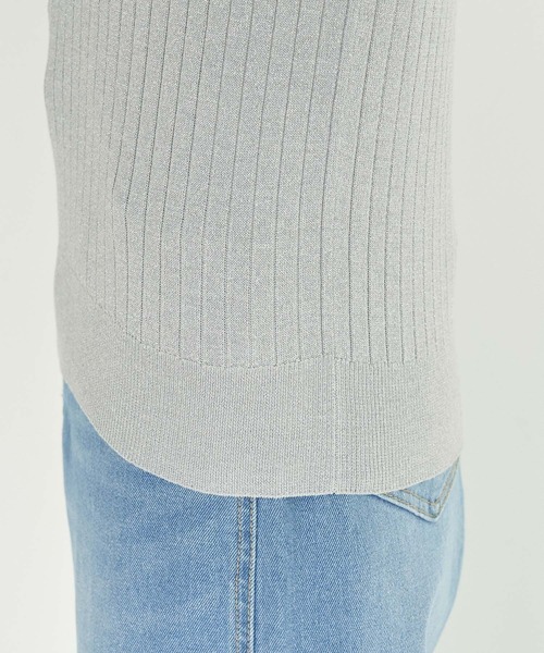 ROPE' PICNIC（ロペピクニック）の「ラメワイドリブニットプルオーバー（ニット/セーター・レディース・ライトグレー/チャコールグレー/ピンク/ベージュ・38）」の16枚目の写真