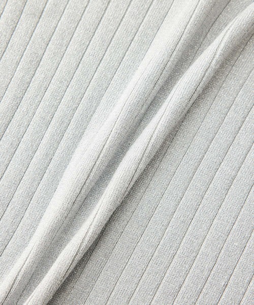 ROPE' PICNIC（ロペピクニック）の「ラメワイドリブニットプルオーバー（ニット/セーター・レディース・ライトグレー/チャコールグレー/ピンク/ベージュ・38）」の18枚目の写真