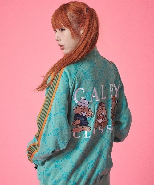 極美品　ガルフィー GALFY 紋紋 極み　ピンク　トラックジャケット　XL GALFY（ガルフィー）の「GALFY（ガルフィー）紋紋セットアップ