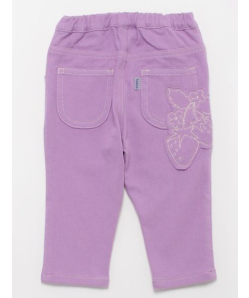 [ベビー]いちごアップリケストレッチカットツイルパンツ（その他パンツ）｜hakka baby（ハッカベビー）