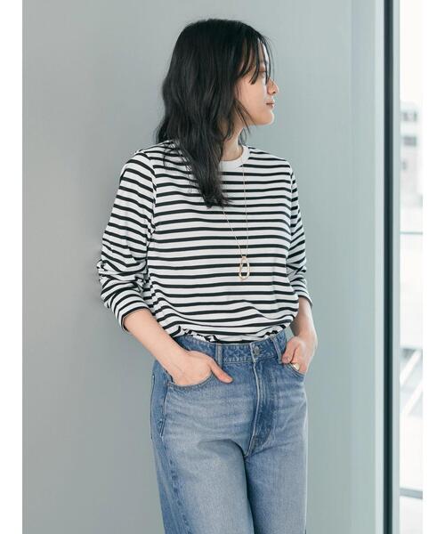 AMERICAN HOLIC(アメリカンホリック)の「Daily! 抗菌防臭クルーネックカットプルオーバー(Tシャツ/カットソー・レディース・ピンク系その他/ブルー系その他/オフホワイト/ブラック系その他4・M/S/L)」の11枚目の写真