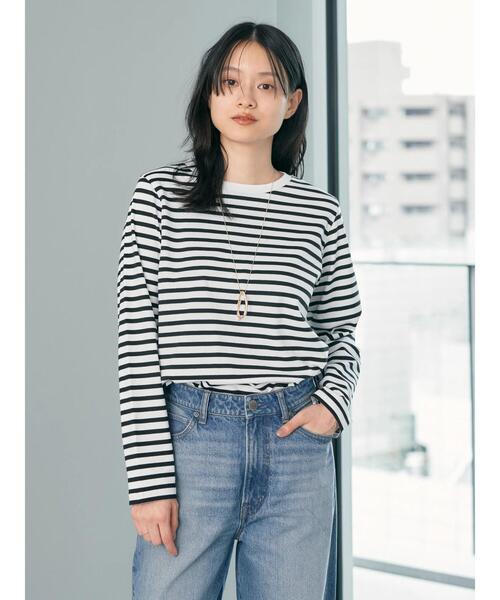 AMERICAN HOLIC(アメリカンホリック)の「Daily! 抗菌防臭クルーネックカットプルオーバー(Tシャツ/カットソー・レディース・ピンク系その他/ブルー系その他/オフホワイト/ブラック系その他4・M/S/L)」の13枚目の写真