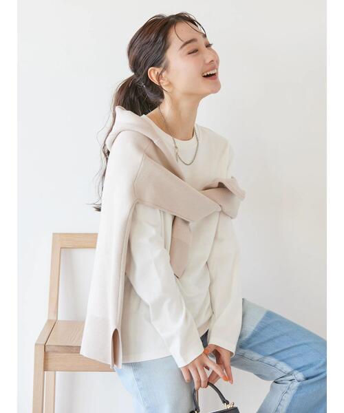 AMERICAN HOLIC(アメリカンホリック)の「Daily! 抗菌防臭クルーネックカットプルオーバー(Tシャツ/カットソー・レディース・ピンク系その他/ブルー系その他/オフホワイト/ブラック系その他4・M/S/L)」の15枚目の写真