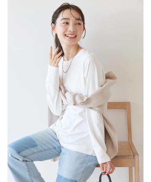 AMERICAN HOLIC(アメリカンホリック)の「Daily! 抗菌防臭クルーネックカットプルオーバー(Tシャツ/カットソー・レディース・ピンク系その他/ブルー系その他/オフホワイト/ブラック系その他4・M/S/L)」の16枚目の写真