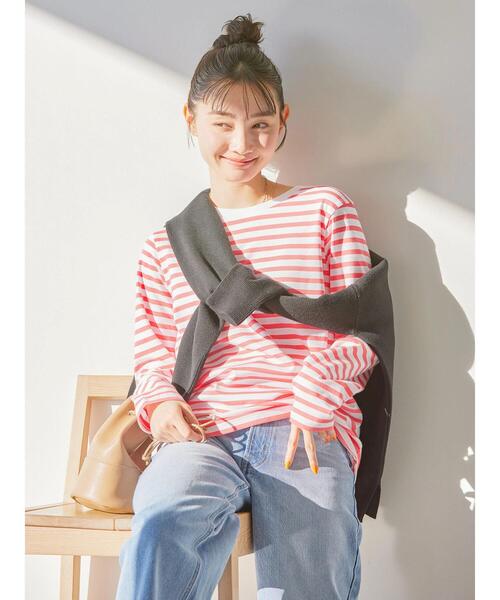 AMERICAN HOLIC(アメリカンホリック)の「Daily! 抗菌防臭クルーネックカットプルオーバー(Tシャツ/カットソー・レディース・ピンク系その他/ブルー系その他/オフホワイト/ブラック系その他4・M/S/L)」の17枚目の写真