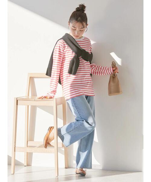 AMERICAN HOLIC(アメリカンホリック)の「Daily! 抗菌防臭クルーネックカットプルオーバー(Tシャツ/カットソー・レディース・ピンク系その他/ブルー系その他/オフホワイト/ブラック系その他4・M/S/L)」の19枚目の写真