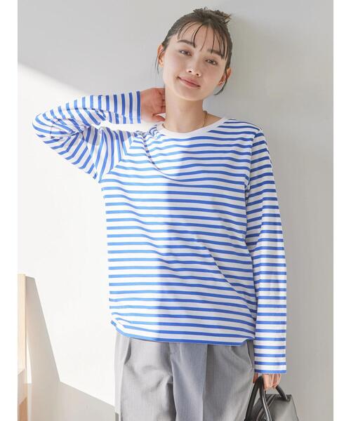 AMERICAN HOLIC(アメリカンホリック)の「Daily! 抗菌防臭クルーネックカットプルオーバー(Tシャツ/カットソー・レディース・ピンク系その他/ブルー系その他/オフホワイト/ブラック系その他4・M/S/L)」の21枚目の写真