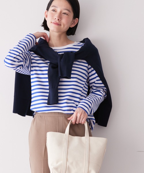 AMERICAN HOLIC(アメリカンホリック)の「Daily! 抗菌防臭クルーネックカットプルオーバー(Tシャツ/カットソー・レディース・ピンク系その他/ブルー系その他/オフホワイト/ブラック系その他4・M/S/L)」の6枚目の写真