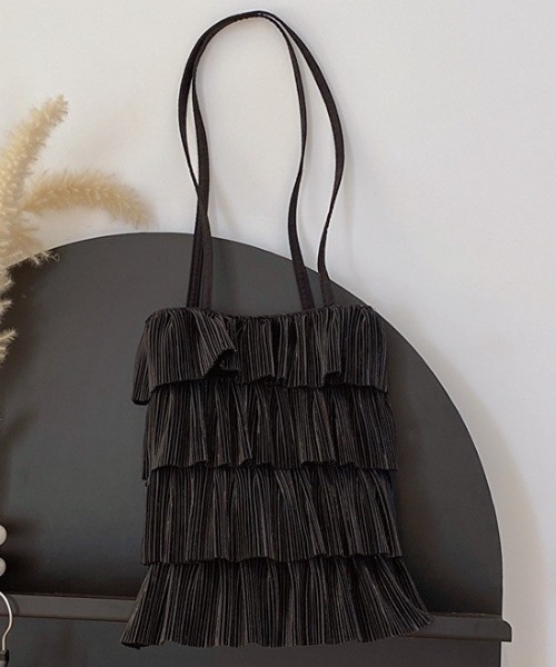 sakishimatokyo（サキシマトーキョー）の「シャイニープリーツトートBAG（ショルダーバッグ・レディース・ピンク/ホワイト/ブラック・FREE）」の5枚目の写真