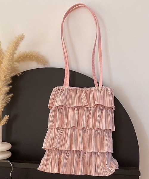 sakishimatokyo（サキシマトーキョー）の「シャイニープリーツトートBAG（ショルダーバッグ・レディース・ピンク/ホワイト/ブラック・FREE）」の6枚目の写真
