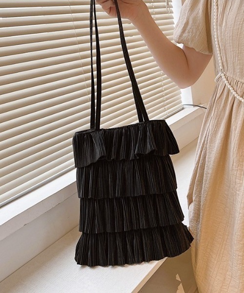sakishimatokyo（サキシマトーキョー）の「シャイニープリーツトートBAG（ショルダーバッグ・レディース・ピンク/ホワイト/ブラック・FREE）」の17枚目の写真