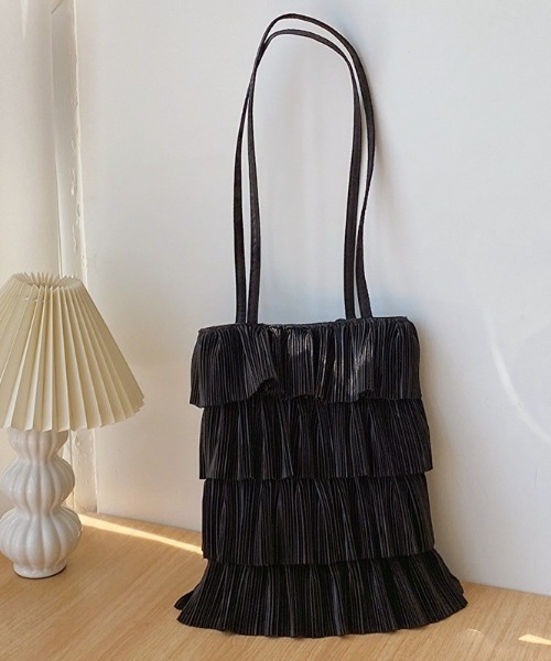 sakishimatokyo（サキシマトーキョー）の「シャイニープリーツトートBAG（ショルダーバッグ・レディース・ピンク/ホワイト/ブラック・FREE）」の16枚目の写真