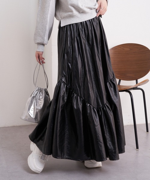 Chico（チコ）の「【2024SS】キラキラフレアボリュームスカート