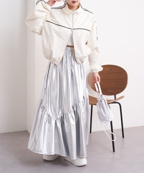 【ココビーチ♢上品で甘め】CHANEL*フリルスカート Chico（チコ）の「【2024SS】キラキラフレアボリュームスカート