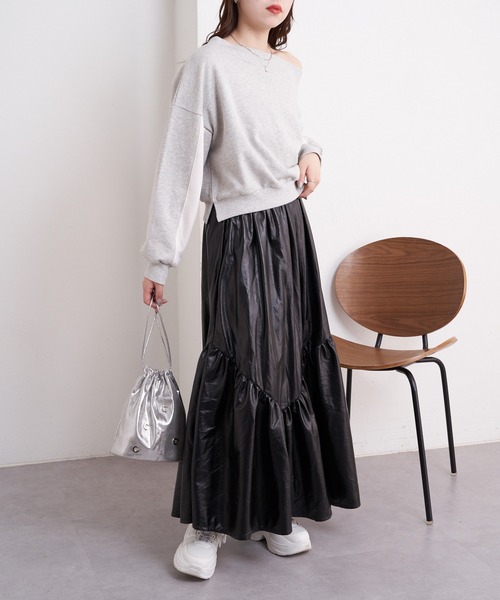 Chico（チコ）の「【2024SS】キラキラフレアボリュームスカート