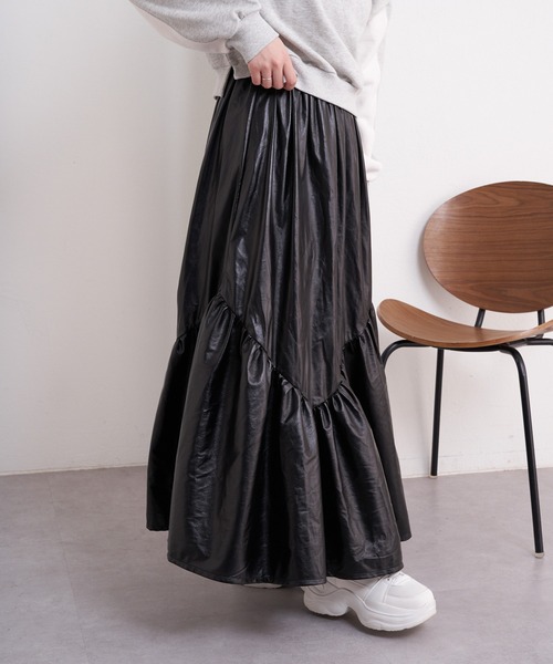 Chico（チコ）の「【2024SS】キラキラフレアボリュームスカート