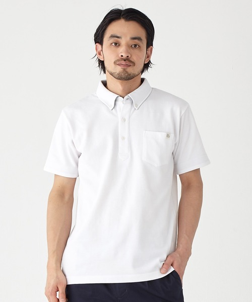 KRIFF MAYER（クリフメイヤー）の「ボタンダウンポケットポロ（ポロシャツ・メンズ・ミント/ブルー/ブラック/グレー/オフホワイト/ピンク/ネイビー/ダークグリーン/ターコイズブルー・SMALL/MEDIUM/LARGE/X-LARGE）」の2枚目の写真