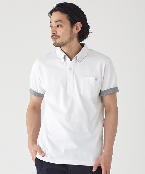 KRIFF MAYER（クリフメイヤー）の「ボタンダウンポケットポロ（ポロシャツ・メンズ・ミント/ブルー/ブラック/グレー/オフホワイト/ピンク/ネイビー/ダークグリーン/ターコイズブルー・SMALL/MEDIUM/LARGE/X-LARGE）」の10枚目の写真